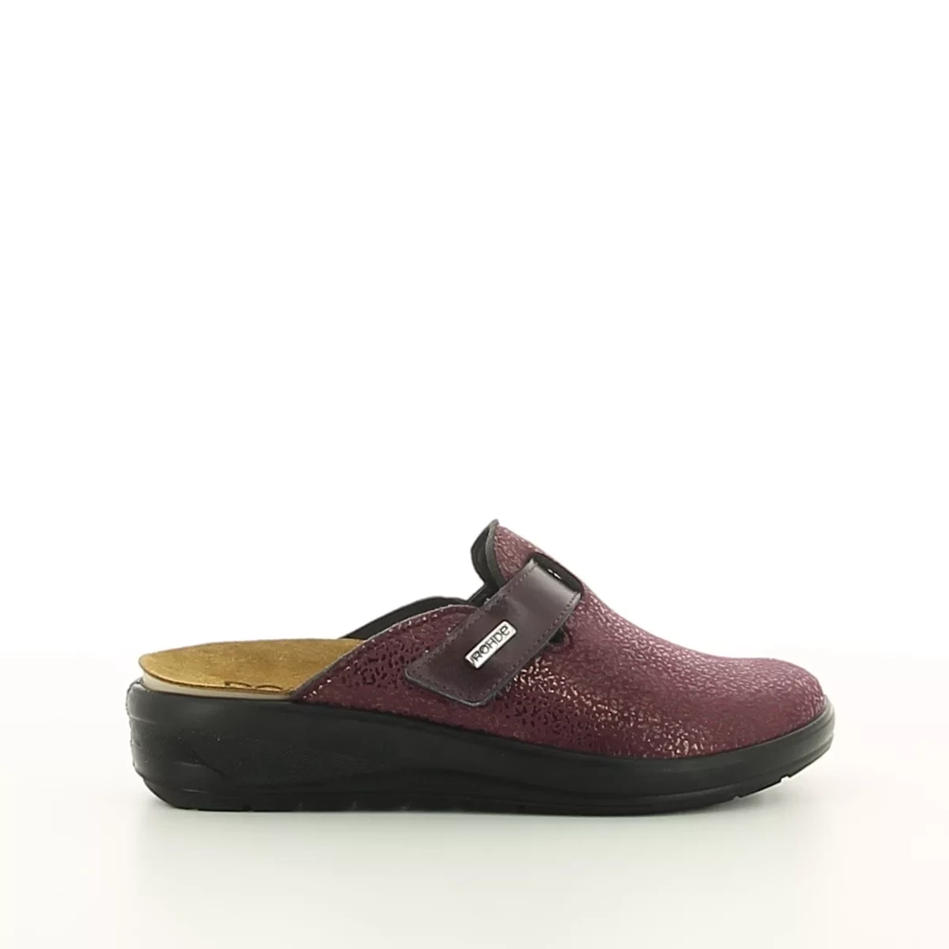 Image (2) de la chaussures Rohde - Pantoufles et Chaussons Bordeaux en Cuir synthétique
