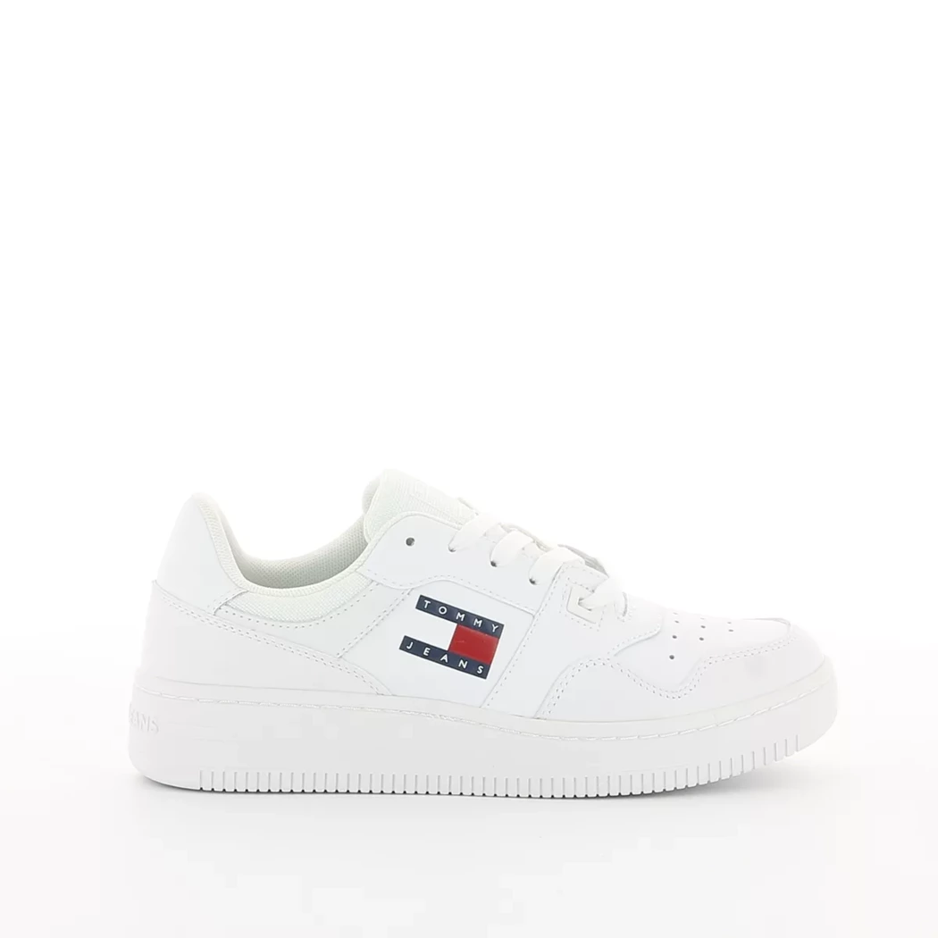 Image (2) de la chaussures Tommy jeans - Baskets Blanc en Cuir Image (2) de la chaussures Tommy jeans - Baskets Blanc en Cuir