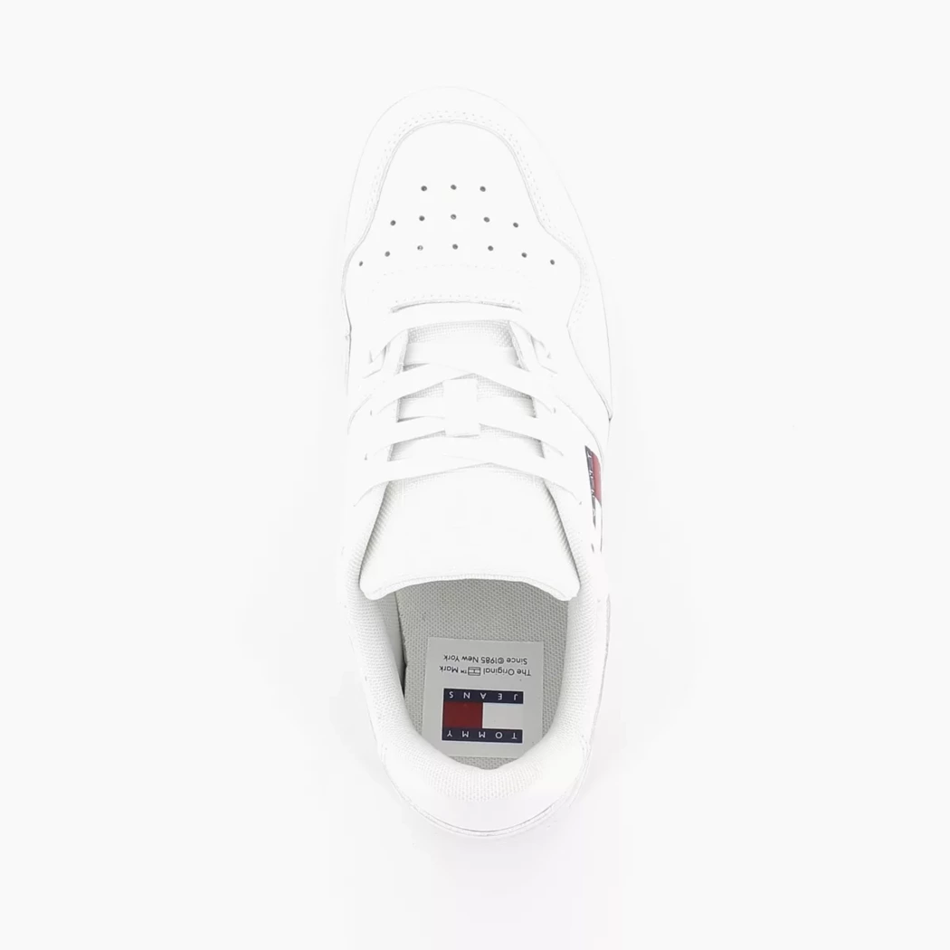Image (6) de la chaussures Tommy jeans - Baskets Blanc en Cuir Image (6) de la chaussures Tommy jeans - Baskets Blanc en Cuir