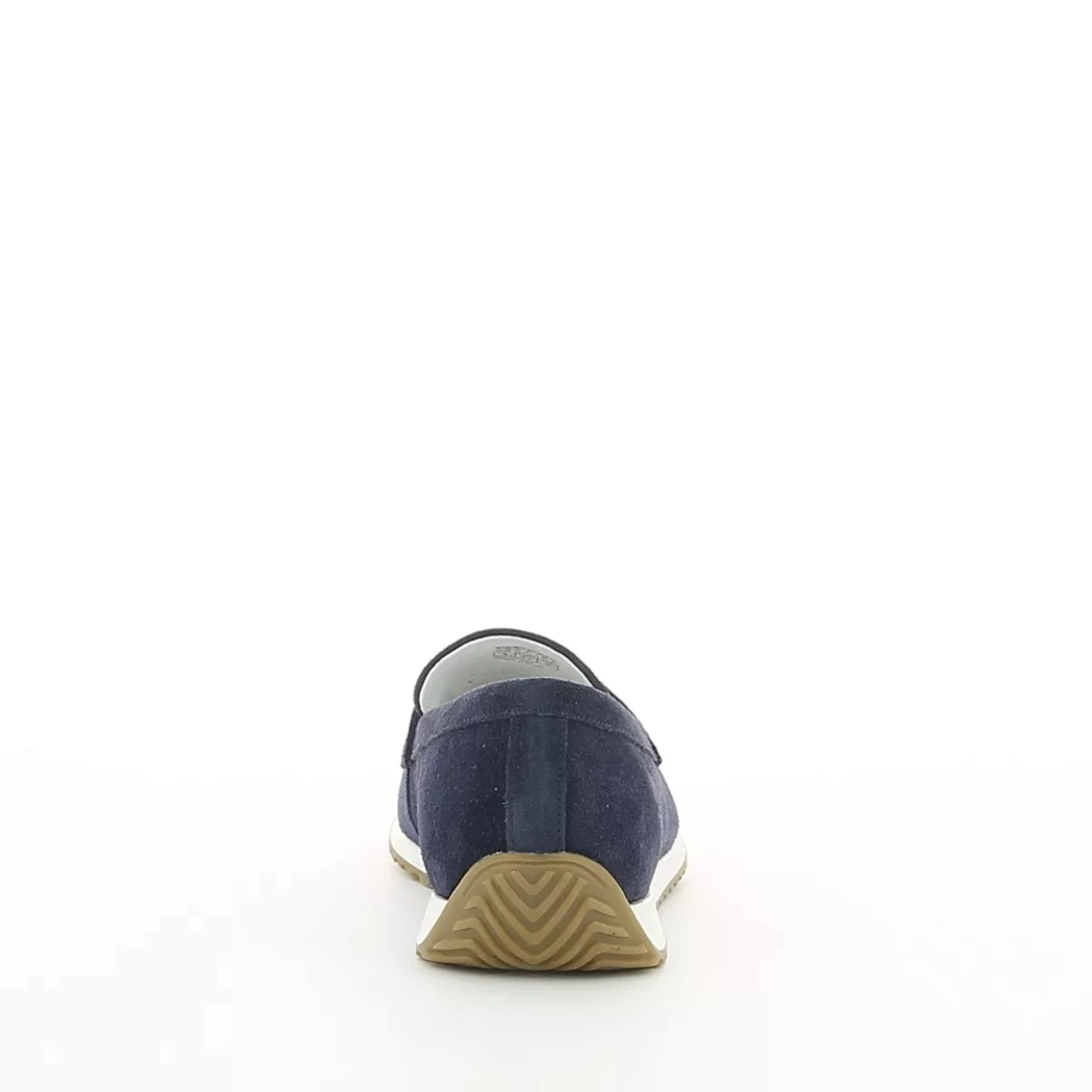 Image (3) de la chaussures Geox - Mocassins Bleu en Cuir nubuck