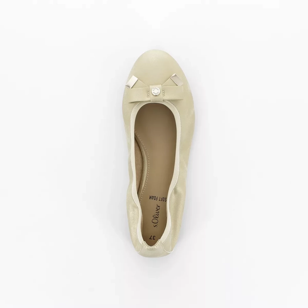 Image (6) de la chaussures S.Oliver - Ballerines Or / Bronze / Platine en Cuir synthétique