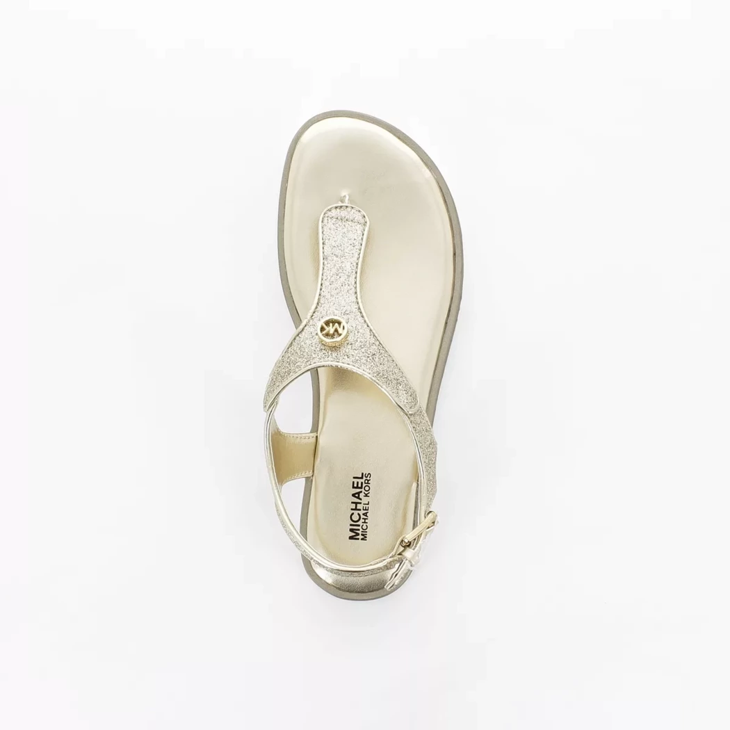 Image (6) de la chaussures Michael Kors Kids - Sandales et Nu-Pieds Or / Bronze / Platine en Cuir synthétique