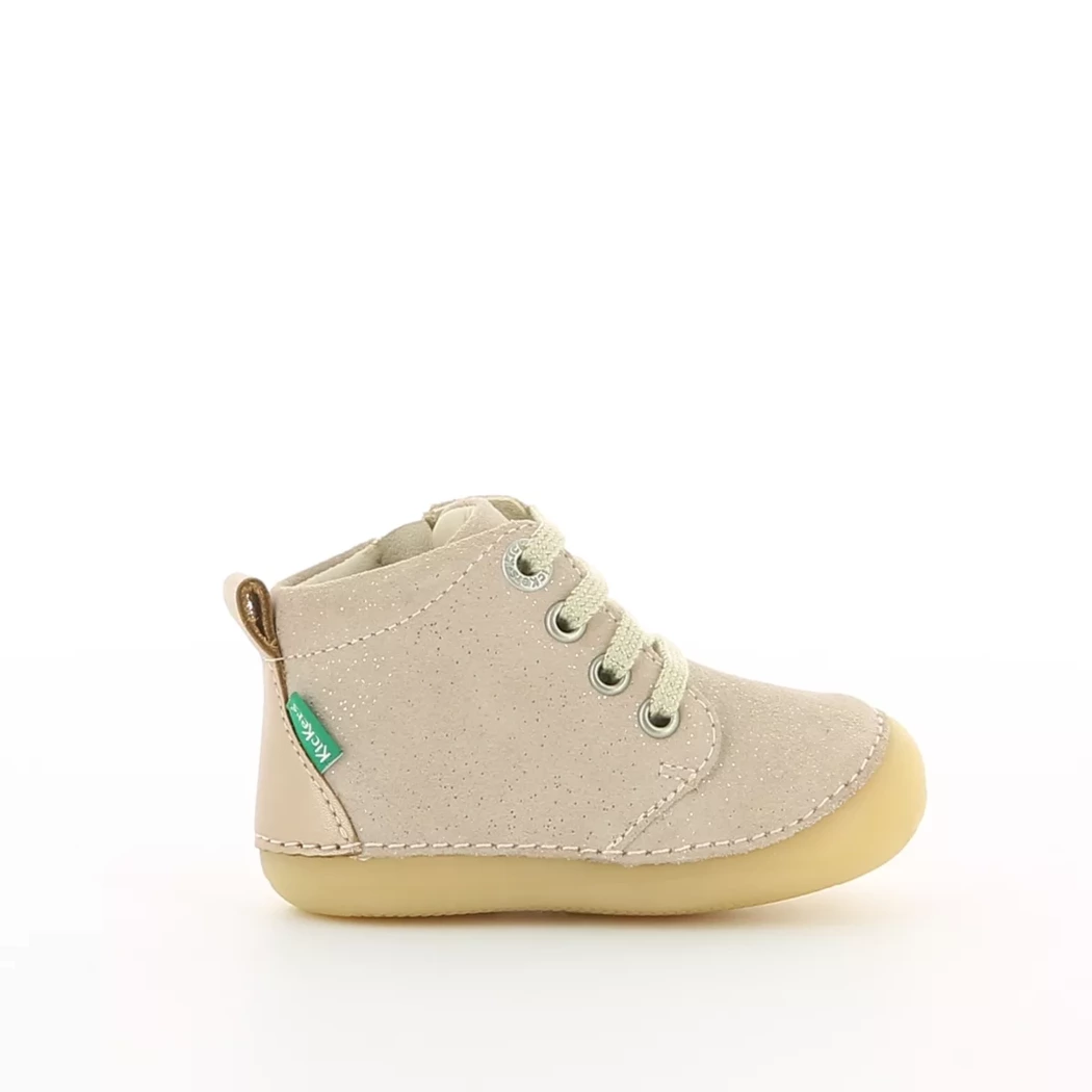 Image (2) de la chaussures Kickers - Bottines Beige en Cuir nubuck