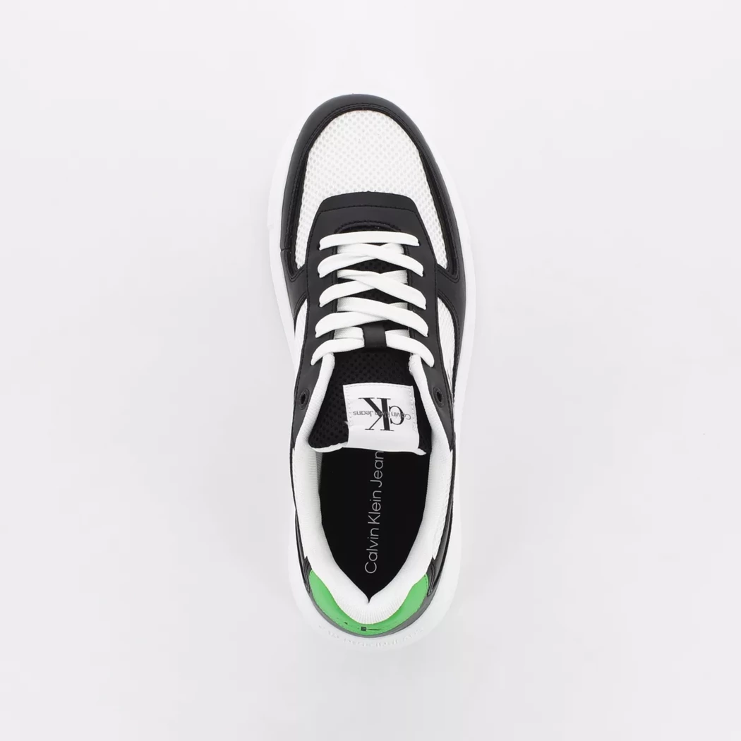 Image (6) de la chaussures Calvin Klein - Baskets Noir en Cuir et textile