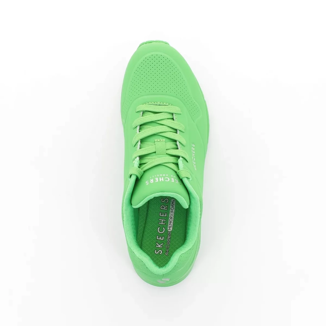 Image (6) de la chaussures Skechers - Baskets Vert en Cuir synthétique