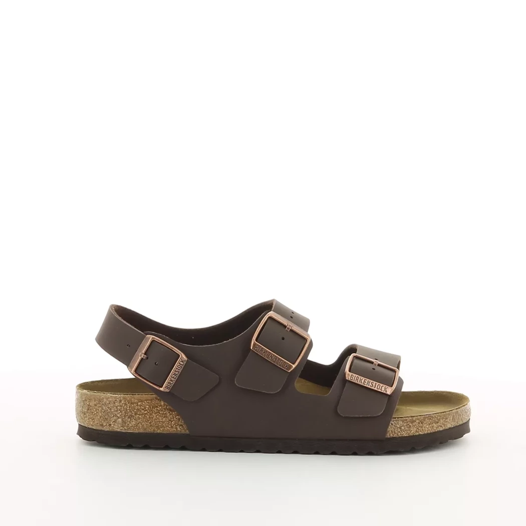 Image (2) de la chaussures Birkenstock - Sandales et Nu-Pieds Marron en Cuir synthétique