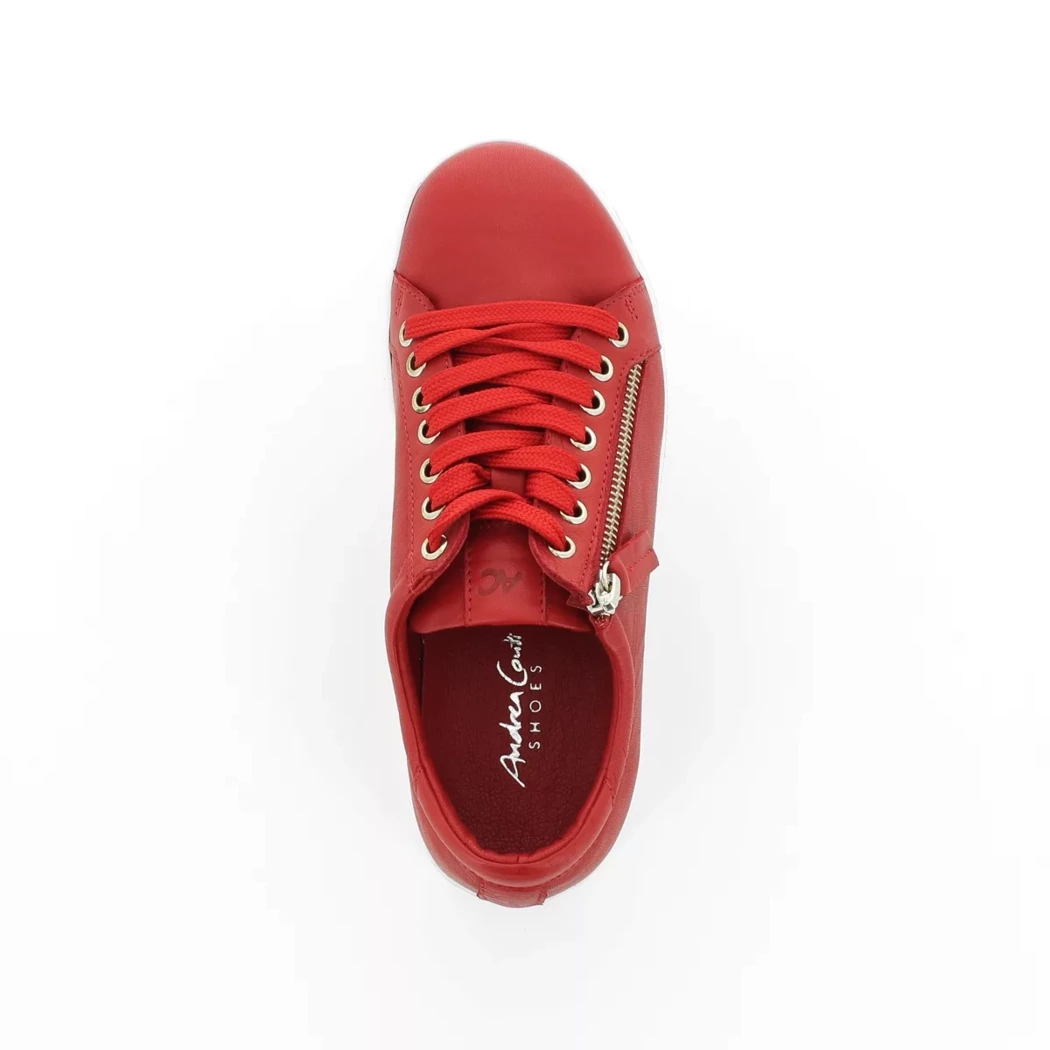 Image (6) de la chaussures Andrea Conti - Baskets Rouge en Cuir