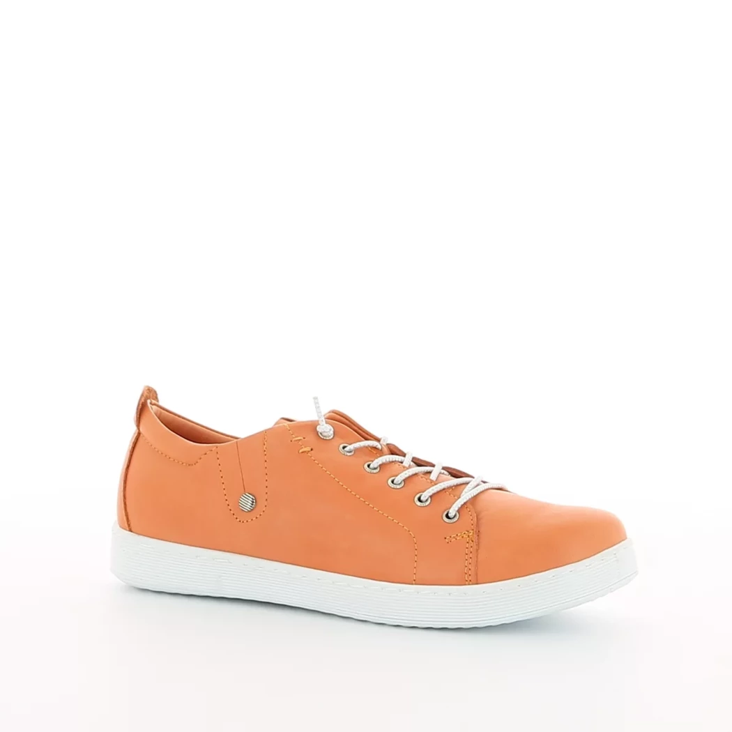 Image (1) de la chaussures Andrea Conti - Baskets Orange en Cuir