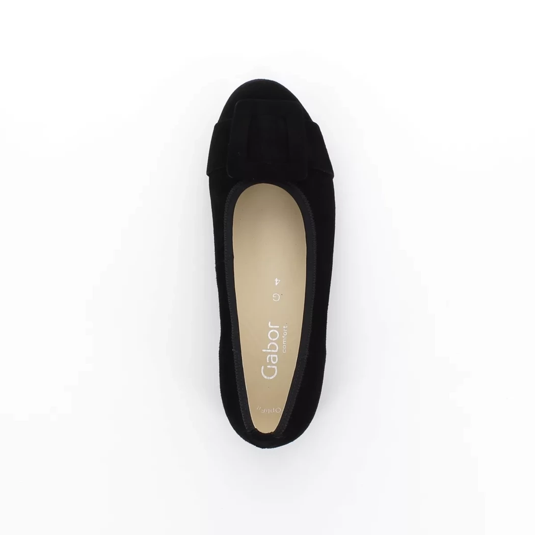 Image (6) de la chaussures Gabor - Ballerines Noir en Cuir nubuck
