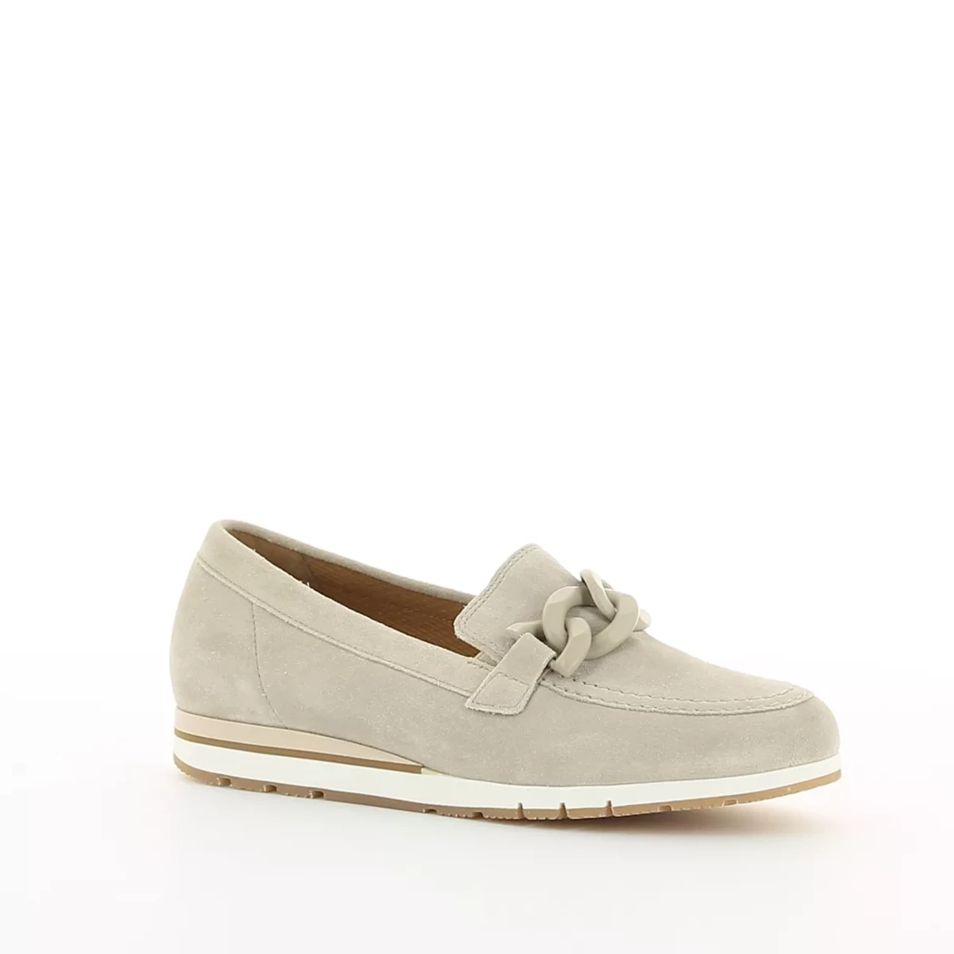 Image (1) de la chaussures Gabor - Mocassins Beige en Cuir nubuck