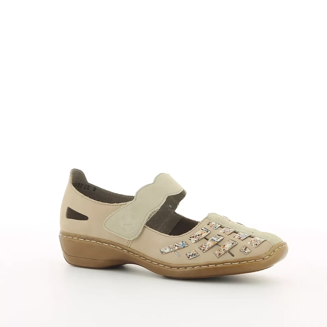 Image (1) de la chaussures Rieker - Escarpins Beige en Cuir nubuck
