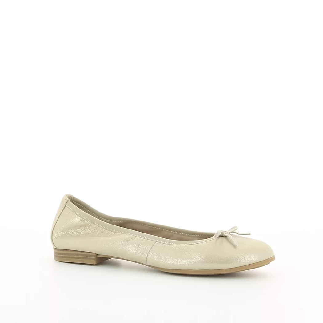 Image (1) de la chaussures Tamaris - Ballerines Or / Bronze / Platine en Cuir synthétique