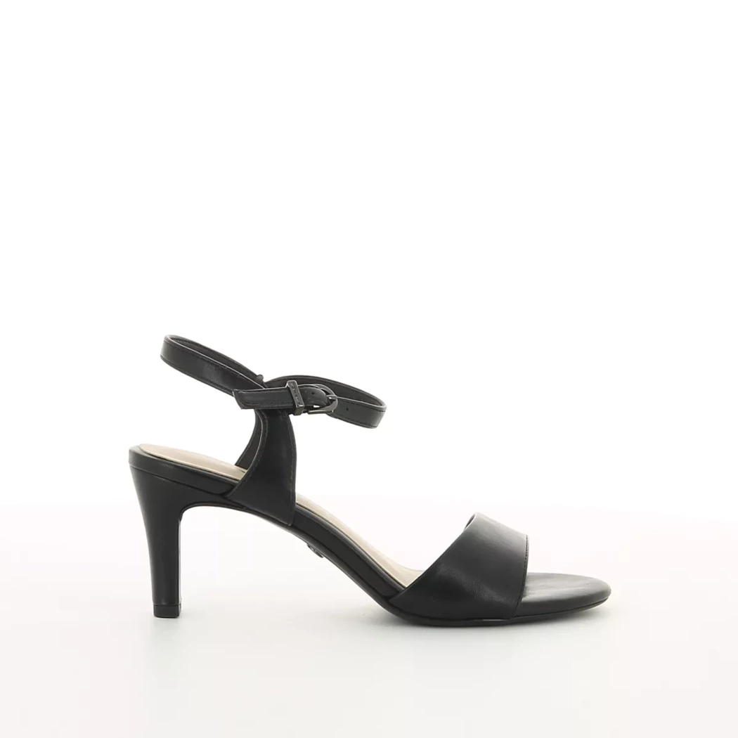 Image (2) de la chaussures Tamaris - Sandales et Nu-Pieds Noir en Cuir synthétique