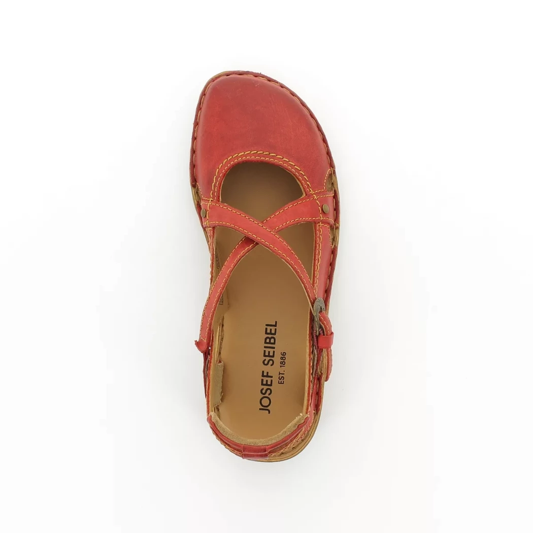 Image (6) de la chaussures Josef Seibel - Escarpins Rouge en Cuir
