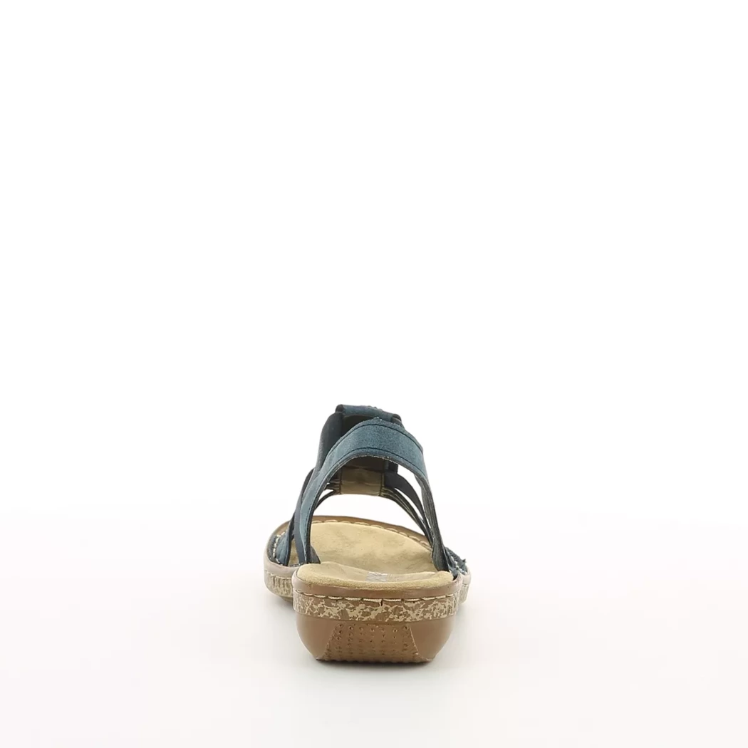 Image (3) de la chaussures Rieker - Sandales et Nu-Pieds Bleu en Cuir