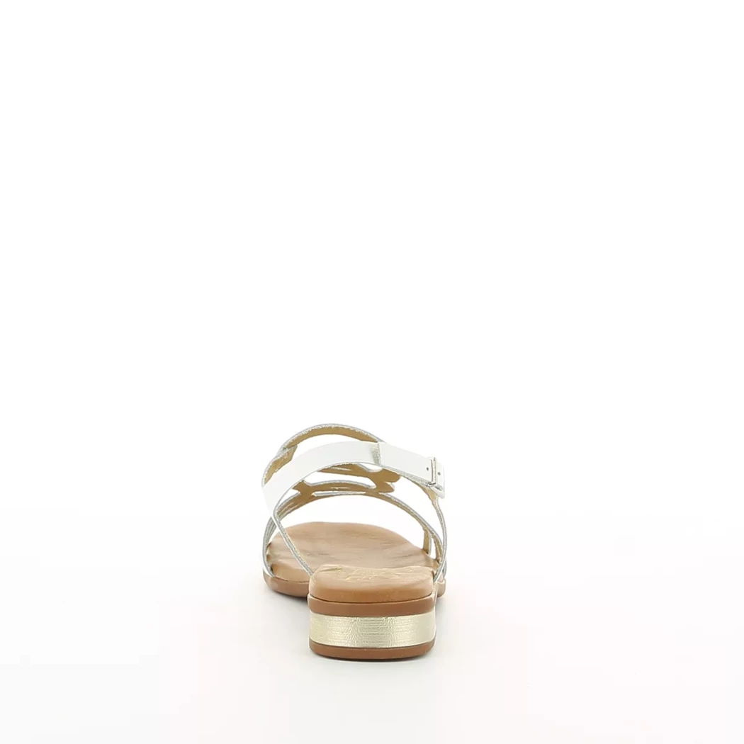 Image (3) de la chaussures Oh! My Sandals - Sandales et Nu-Pieds Blanc en Cuir