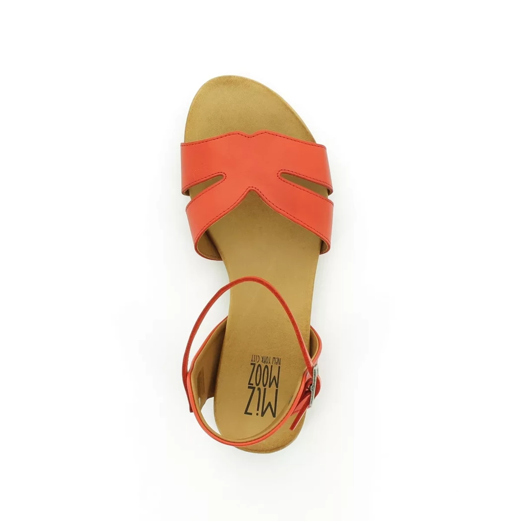 Image (6) de la chaussures Miz Mooz - Sandales et Nu-Pieds Rouge en Cuir