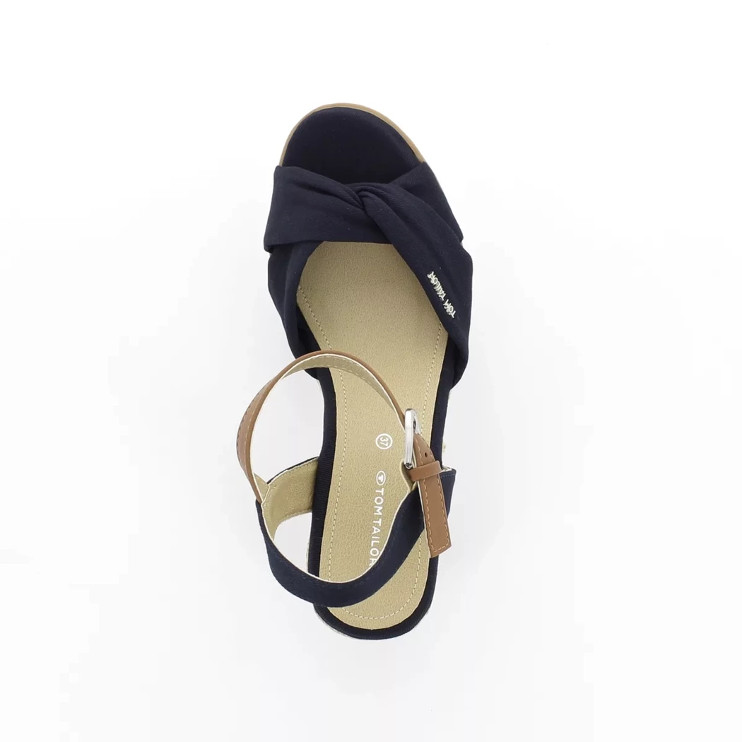 Image (6) de la chaussures Tom Tailor - Sandales et Nu-Pieds Bleu en Textile