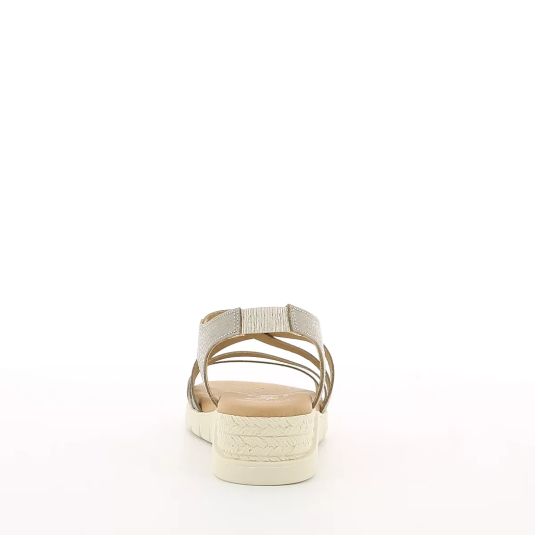 Image (3) de la chaussures Valeria's - Sandales et Nu-Pieds Taupe en Cuir