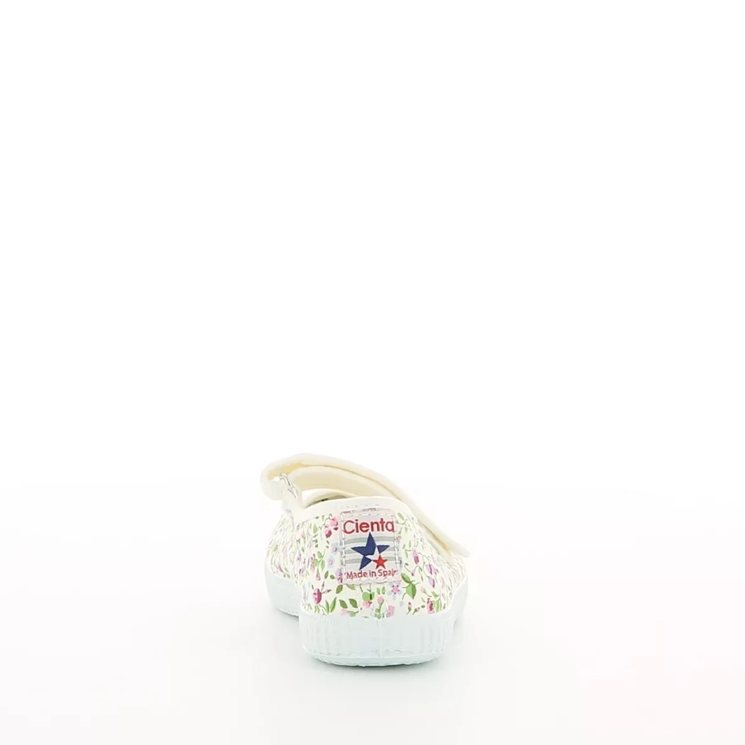 Image (3) de la chaussures Cienta - Ballerines Blanc en Textile