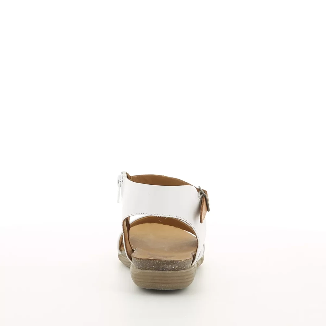 Image (3) de la chaussures 2 Go - Sandales et Nu-Pieds Blanc en Cuir
