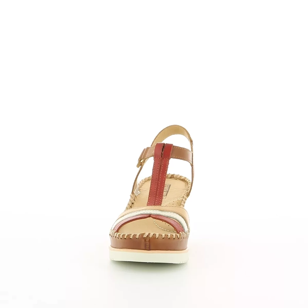 Image (5) de la chaussures Pikolinos - Sandales et Nu-Pieds Rouge en Cuir