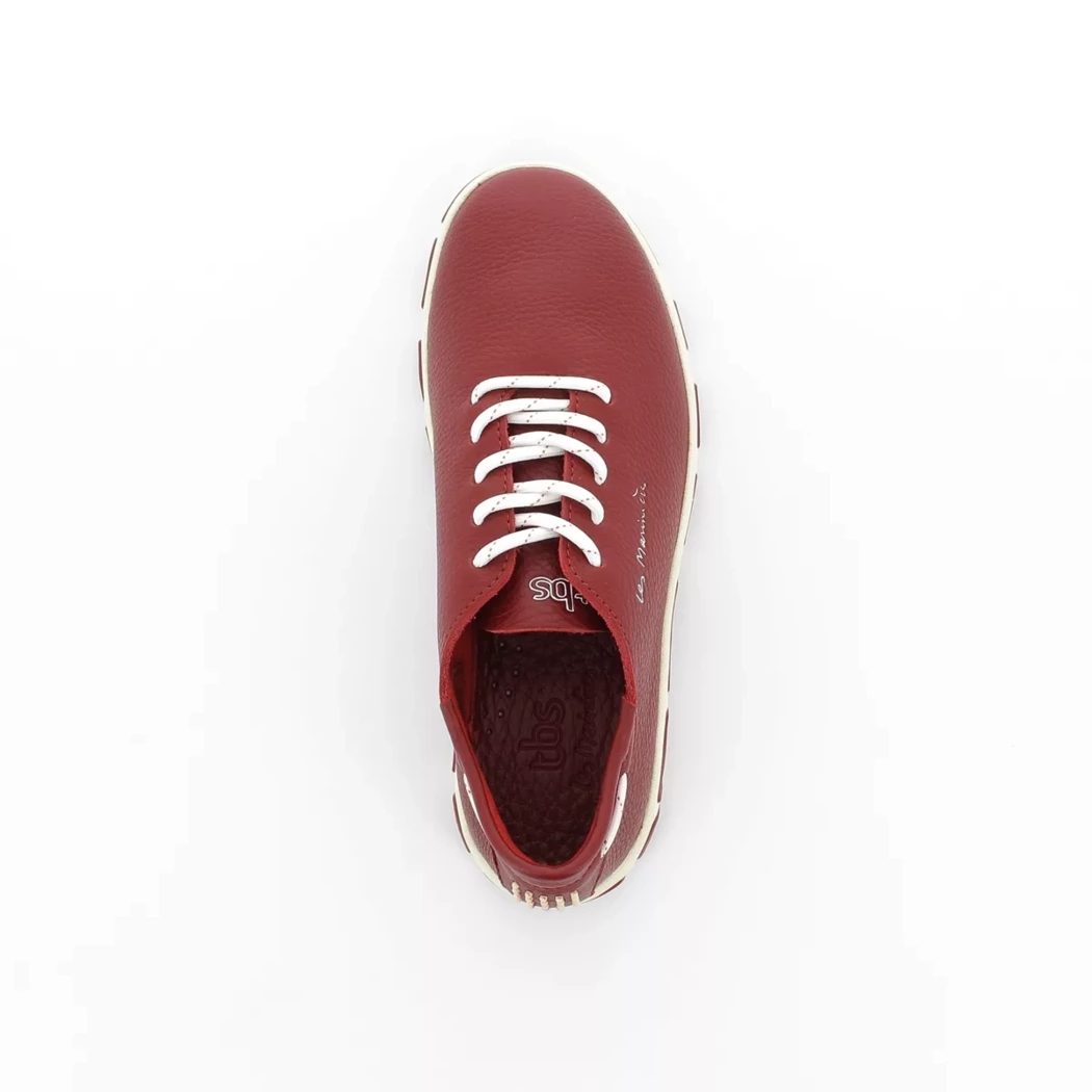 Image (6) de la chaussures Tbs - Chaussures à lacets Rouge en Cuir
