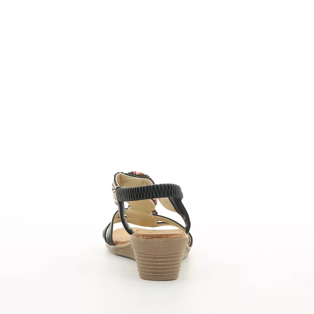 Image (3) de la chaussures Divina - Sandales et Nu-Pieds Noir en Cuir synthétique