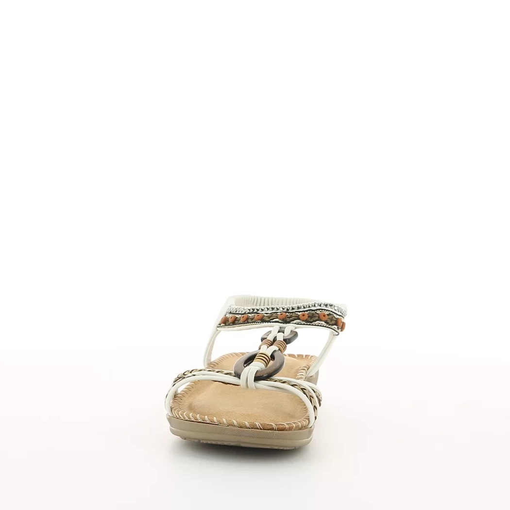 Image (5) de la chaussures Selma Rose - Sandales et Nu-Pieds Blanc en Cuir synthétique