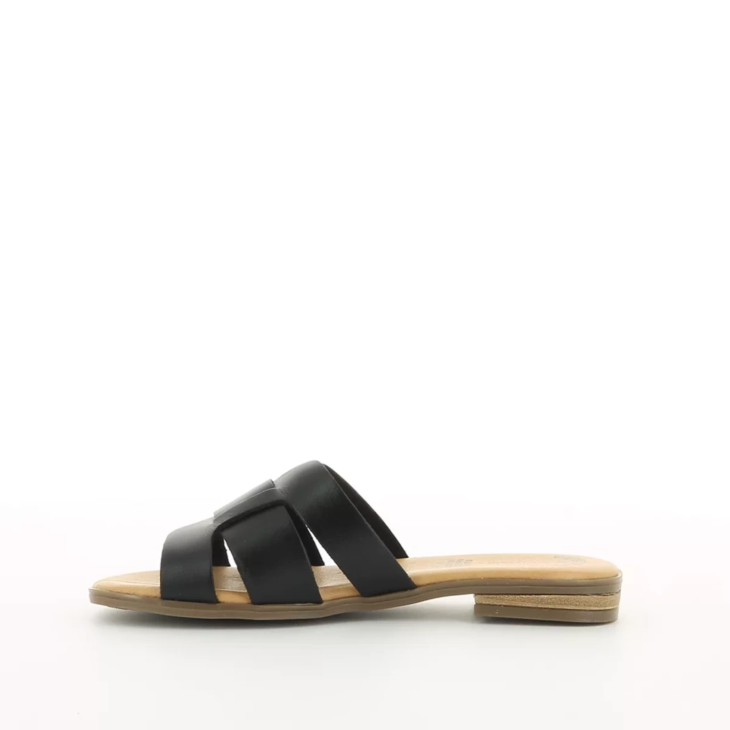 Image (4) de la chaussures Simplement B - Mules et Sabots Noir en Cuir