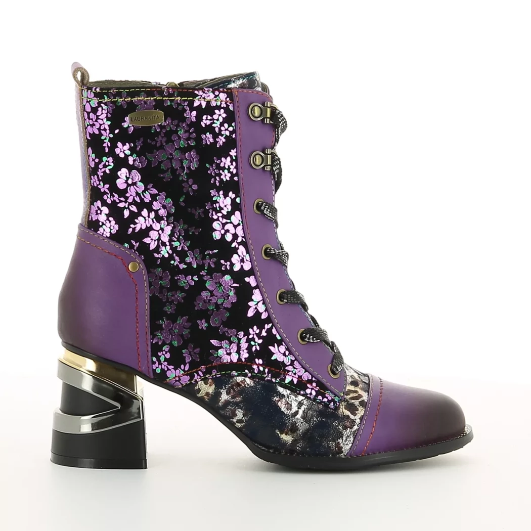 Image (2) de la chaussures Laura Vita - Bottines Violet / Lilas en Multi-Matières Image (2) de la chaussures Laura Vita - Bottines Violet / Lilas en Multi-Matières
