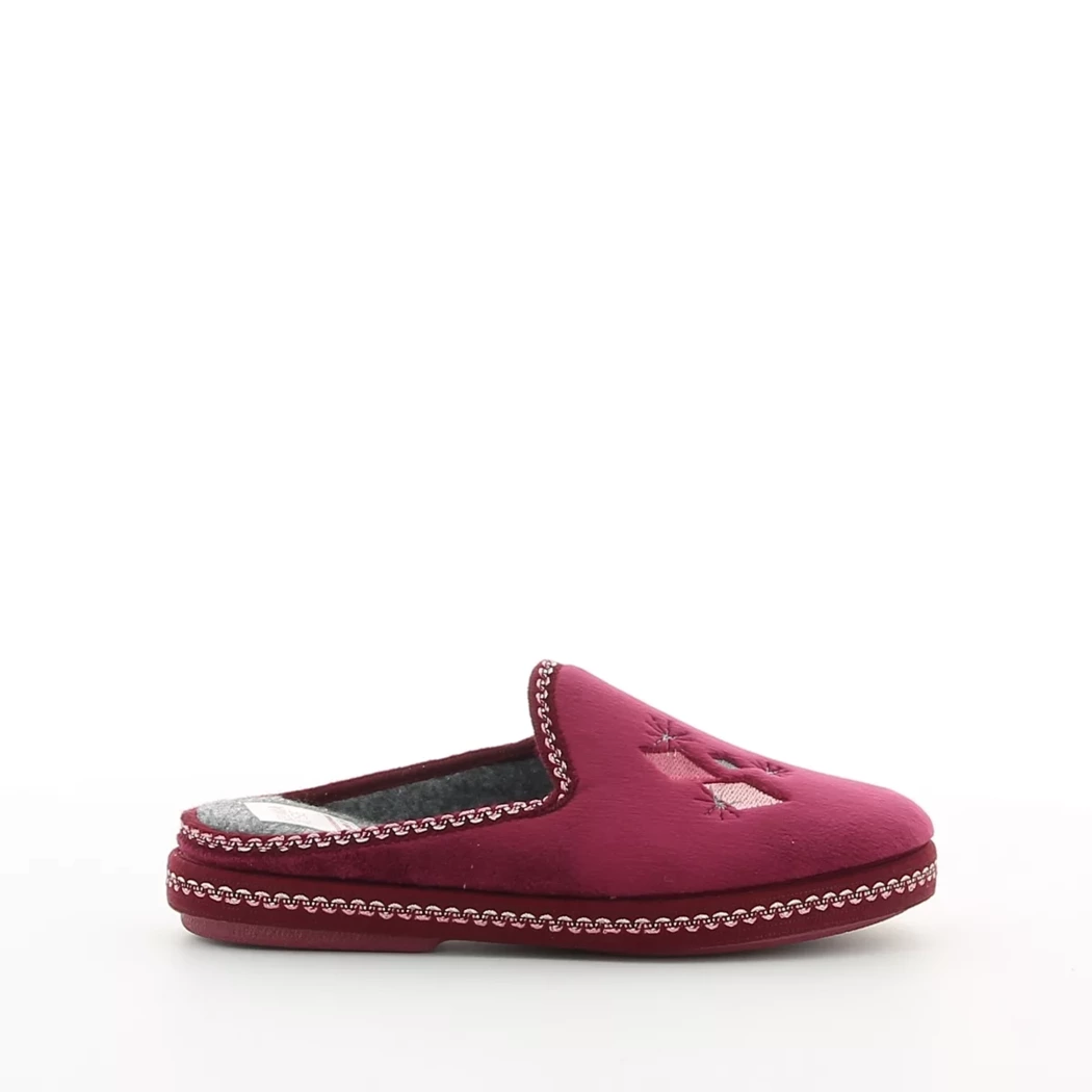 Image (2) de la chaussures Selma Rose - Pantoufles et Chaussons Bordeaux en Textile Image (2) de la chaussures Selma Rose - Pantoufles et Chaussons Bordeaux en Textile
