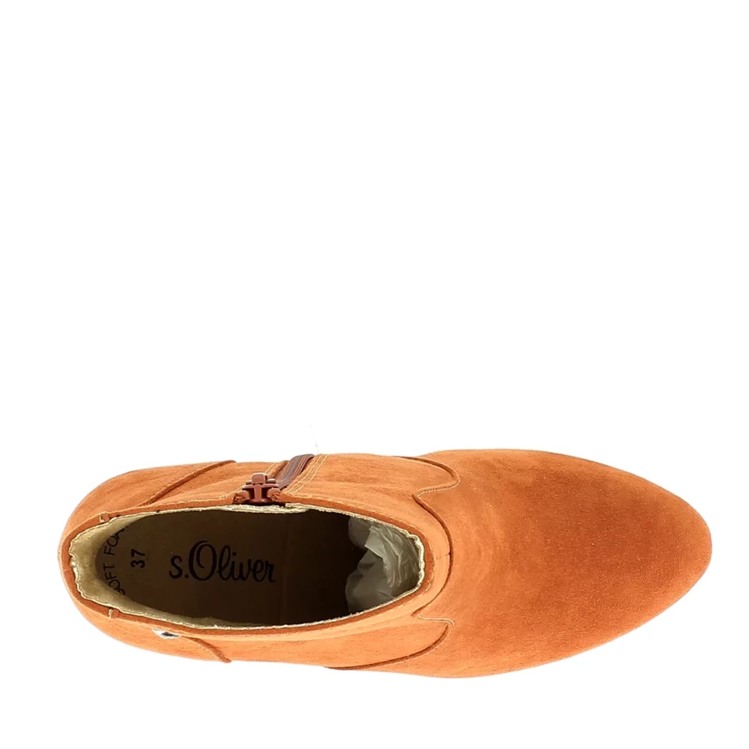 Image (6) de la chaussures S.Oliver - Boots Orange en Cuir synthétique