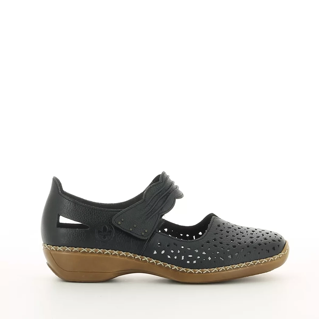 Image (2) de la chaussures Rieker - Ballerines Bleu en Cuir Image (2) de la chaussures Rieker - Ballerines Bleu en Cuir