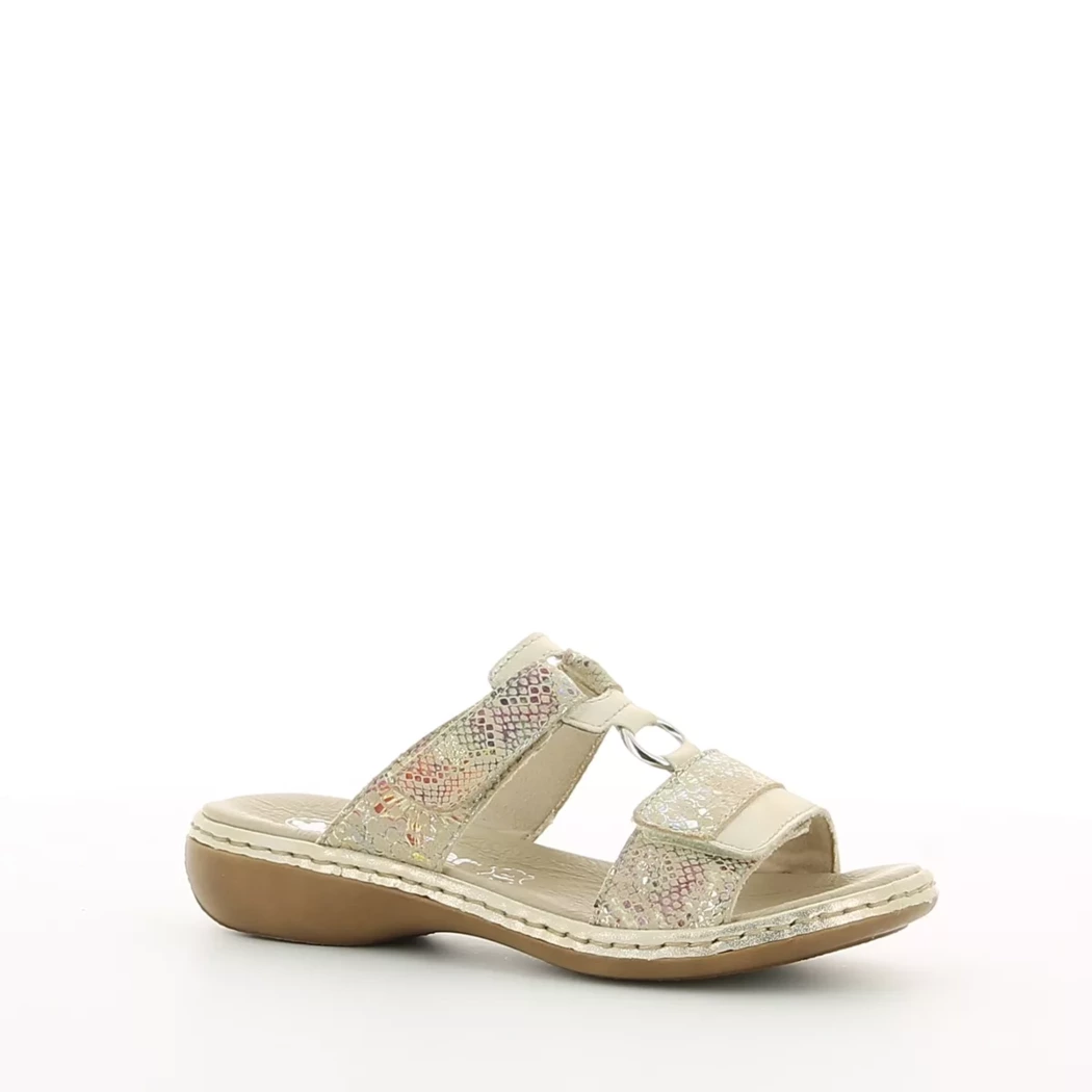 Image (1) de la chaussures Rieker - Mules et Sabots Beige en Cuir nubuck Image (1) de la chaussures Rieker - Mules et Sabots Beige en Cuir nubuck