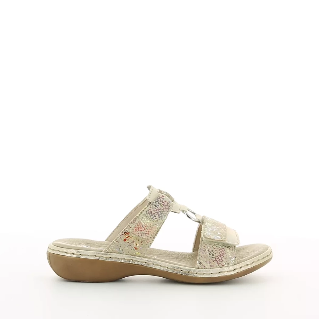 Image (2) de la chaussures Rieker - Mules et Sabots Beige en Cuir nubuck Image (2) de la chaussures Rieker - Mules et Sabots Beige en Cuir nubuck