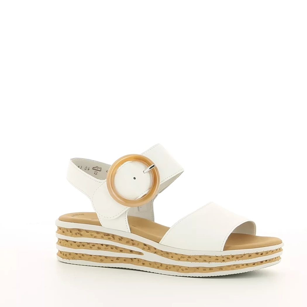 Image (1) de la chaussures Gabor - Sandales et Nu-Pieds Blanc en Cuir