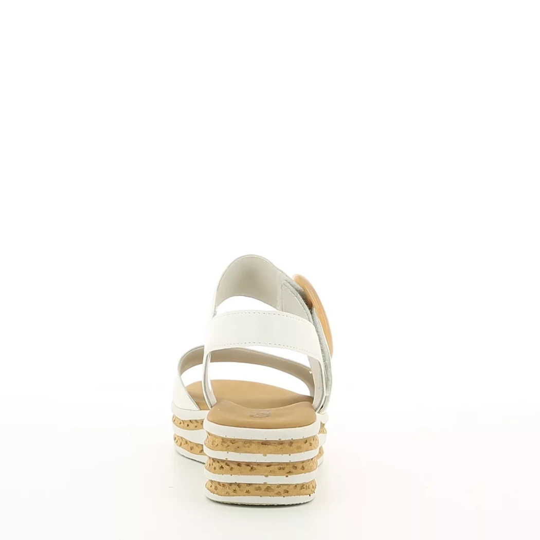 Image (3) de la chaussures Gabor - Sandales et Nu-Pieds Blanc en Cuir