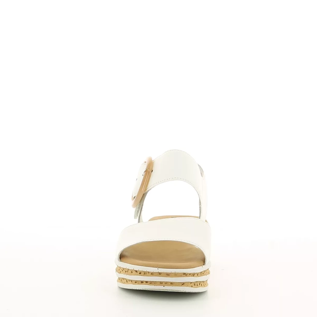 Image (5) de la chaussures Gabor - Sandales et Nu-Pieds Blanc en Cuir