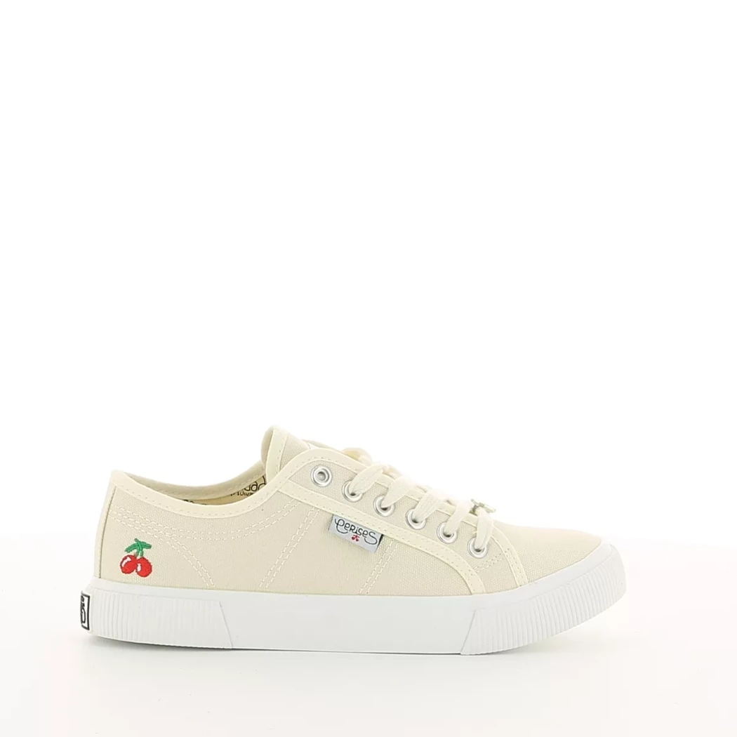 Image (2) de la chaussures Le Temps des Cerises - Baskets Beige en Textile