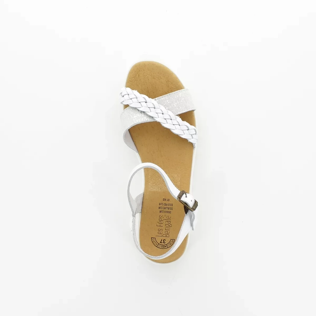 Image (6) de la chaussures Pretty Stories - Sandales et Nu-Pieds Blanc en Cuir
