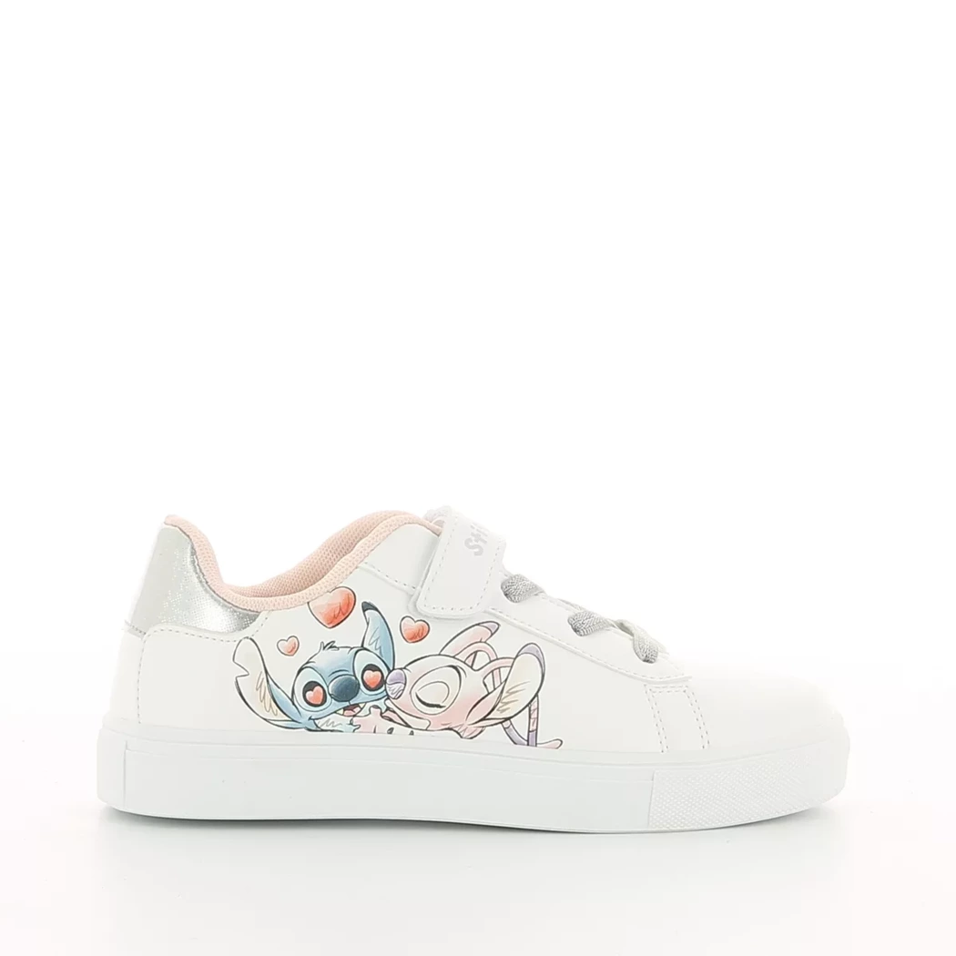 Image (2) de la chaussures Stitch - Baskets Blanc en Cuir synthétique Image (2) de la chaussures Stitch - Baskets Blanc en Cuir synthétique