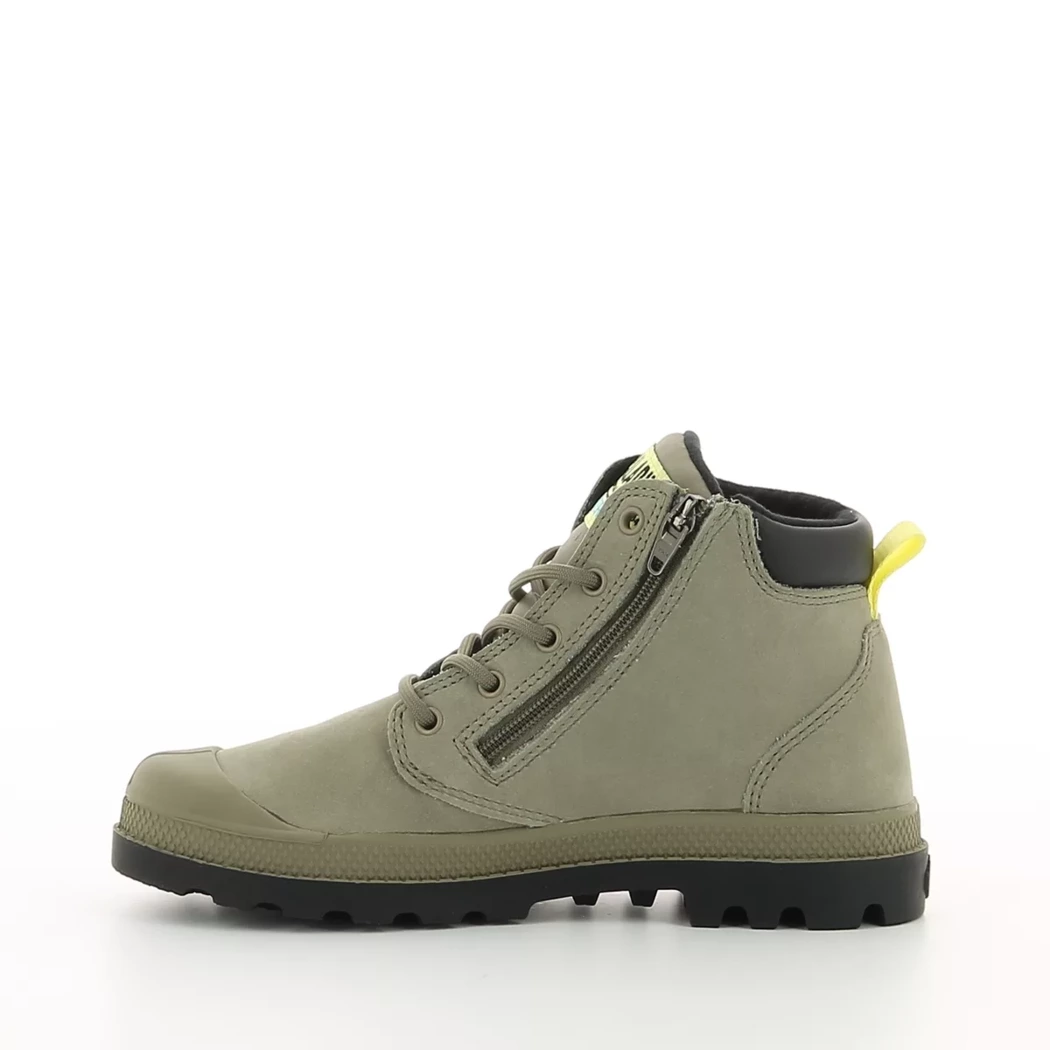 Image (4) de la chaussures Palladium - Bottines Vert en Cuir nubuck