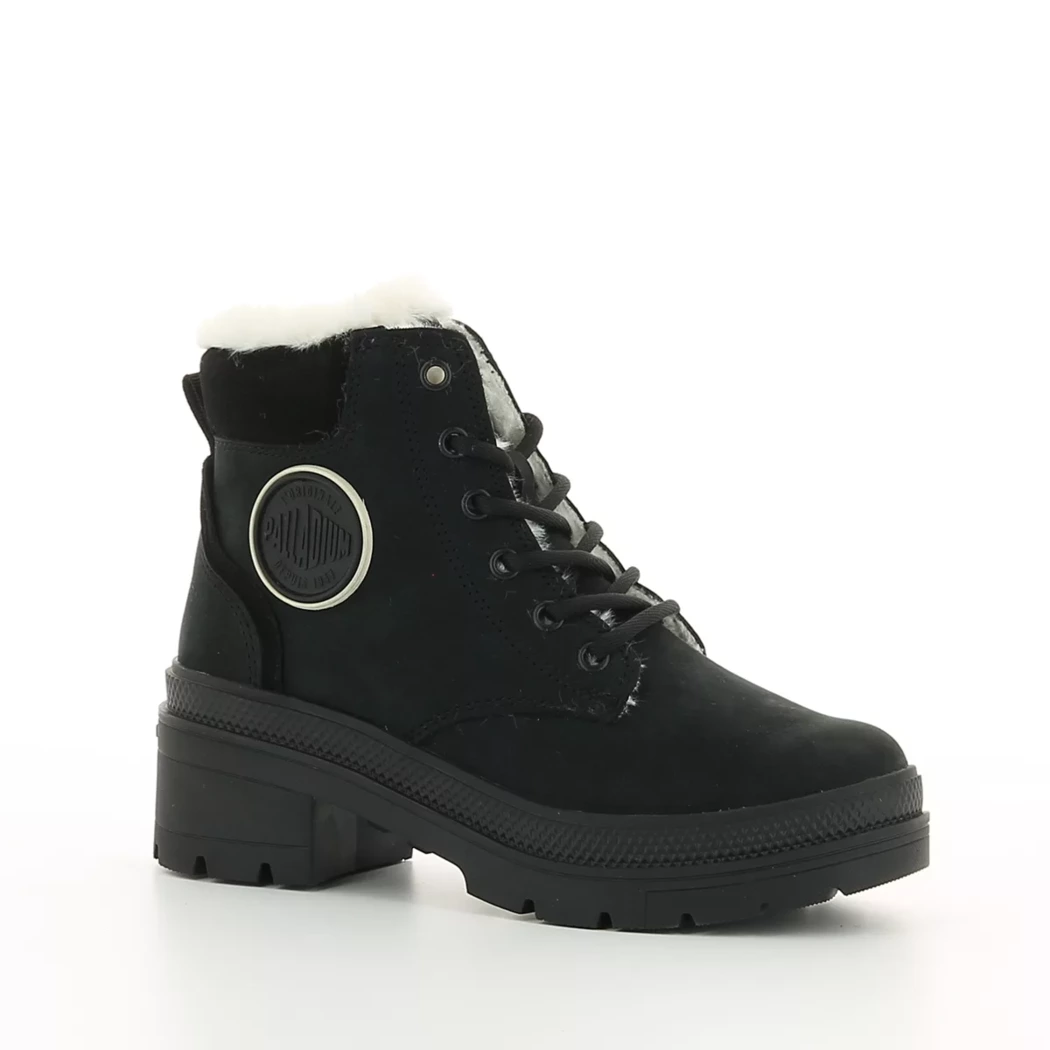 Image (1) de la chaussures Palladium - Bottines Noir en Cuir nubuck