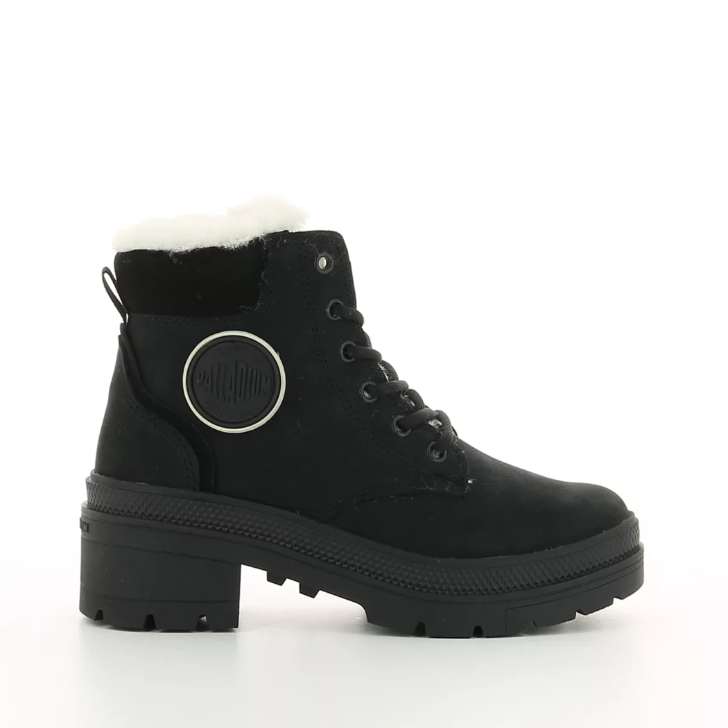 Image (2) de la chaussures Palladium - Bottines Noir en Cuir nubuck
