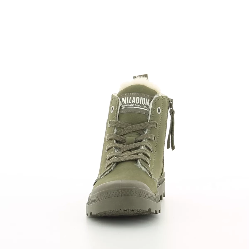 Image (5) de la chaussures Palladium - Bottines Vert en Cuir nubuck