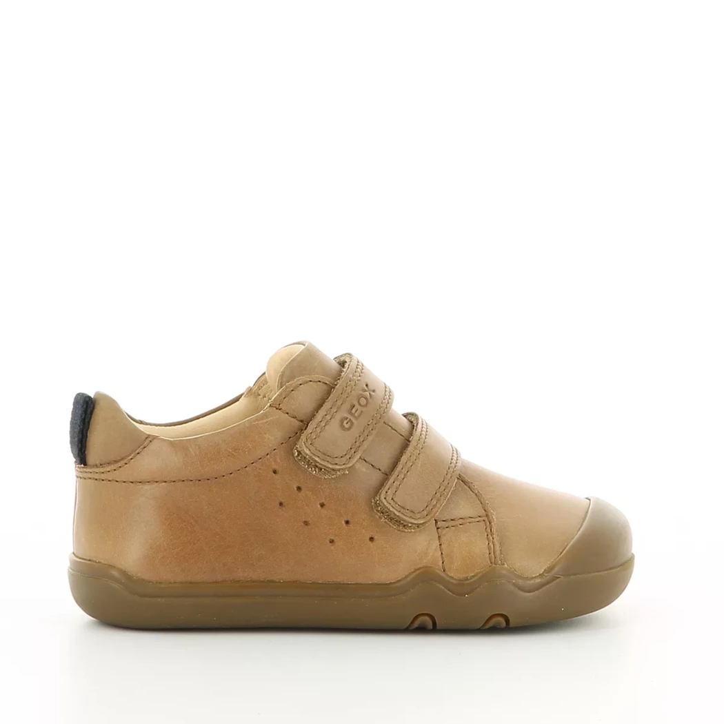 Image (2) de la chaussures Geox - Chaussures à velcro Cuir naturel / Cognac en Cuir