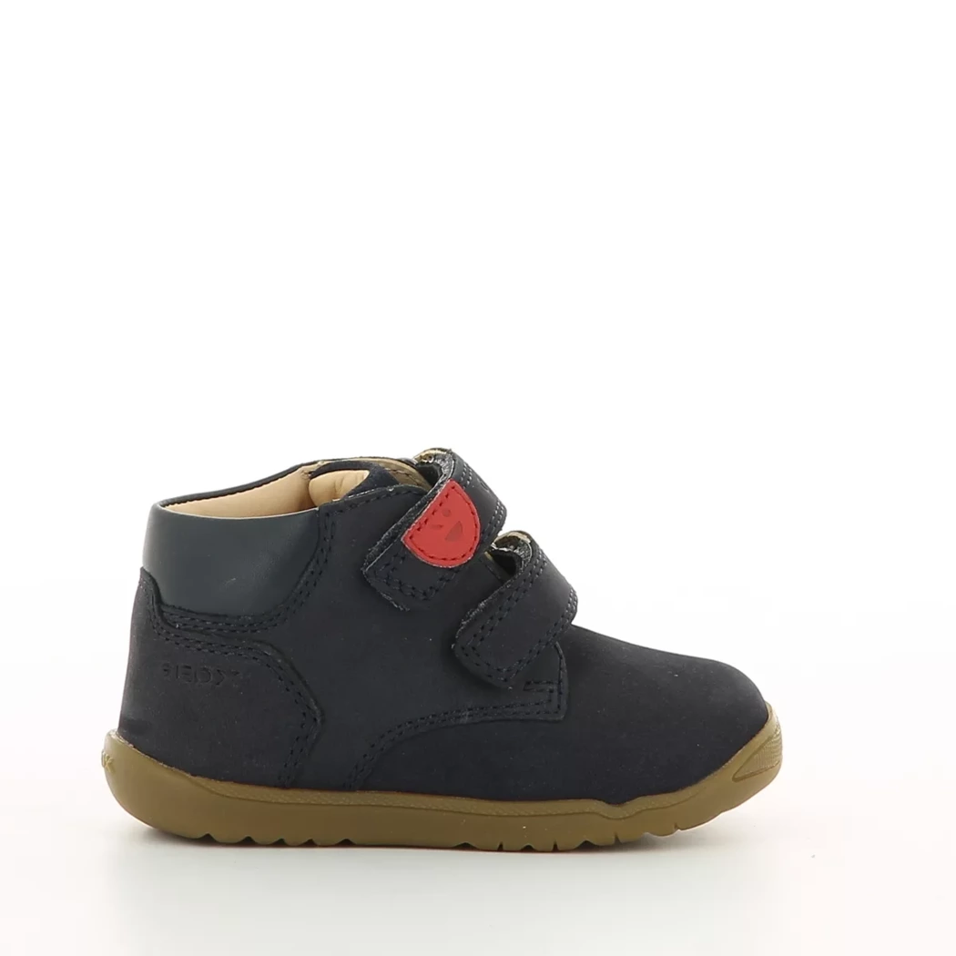 Image (2) de la chaussures Geox - Bottines Bleu en Cuir nubuck