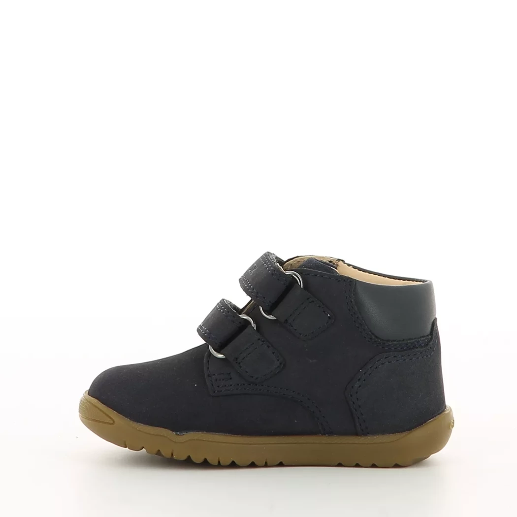 Image (4) de la chaussures Geox - Bottines Bleu en Cuir nubuck