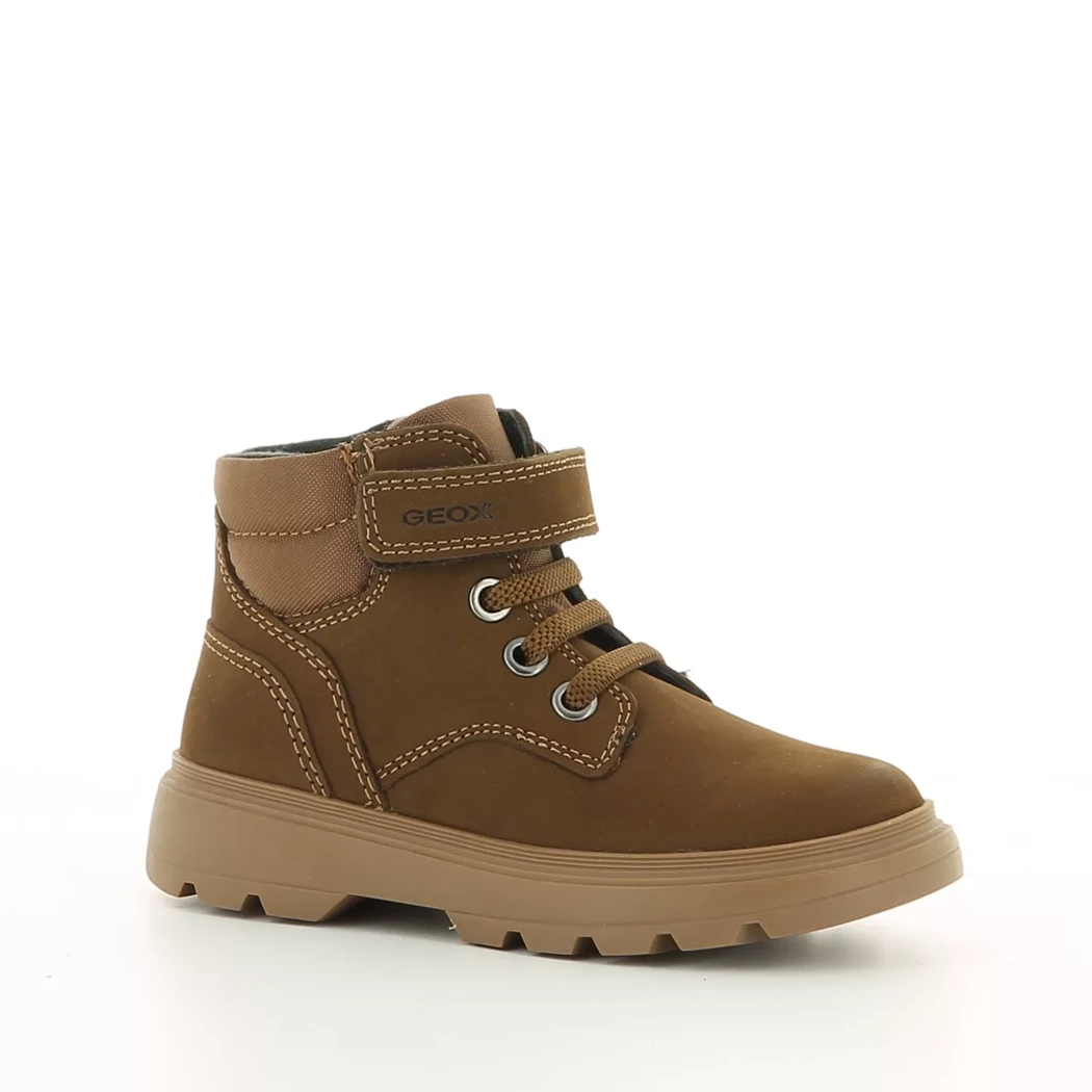 Image (1) de la chaussures Geox - Bottines Cuir naturel / Cognac en Cuir nubuck